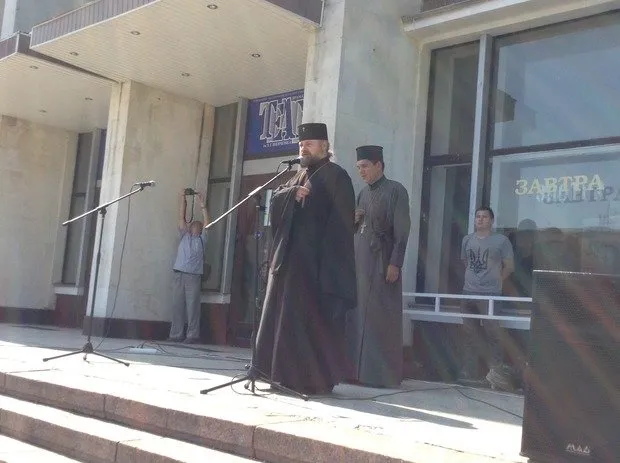 В центрі міста мітингують на підтримку Грузії (Фото) — фото 2